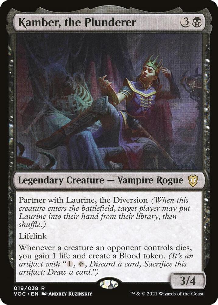 Kamber, the Plunderer 19 card from Commander: Innistrad: Crimson Vow