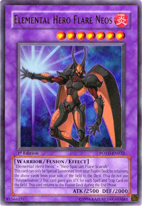 Elemental Hero Flare Neos POTD-EN032 card from Power of the Duelist