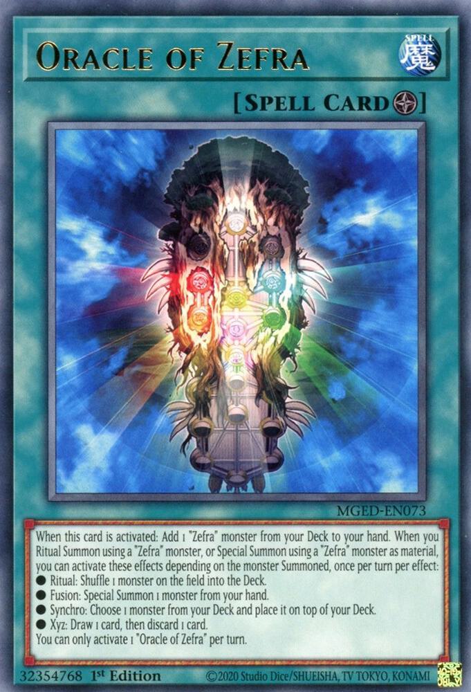 Oracle of Zefra MGED-EN073 card from Maximum Gold: El Dorado