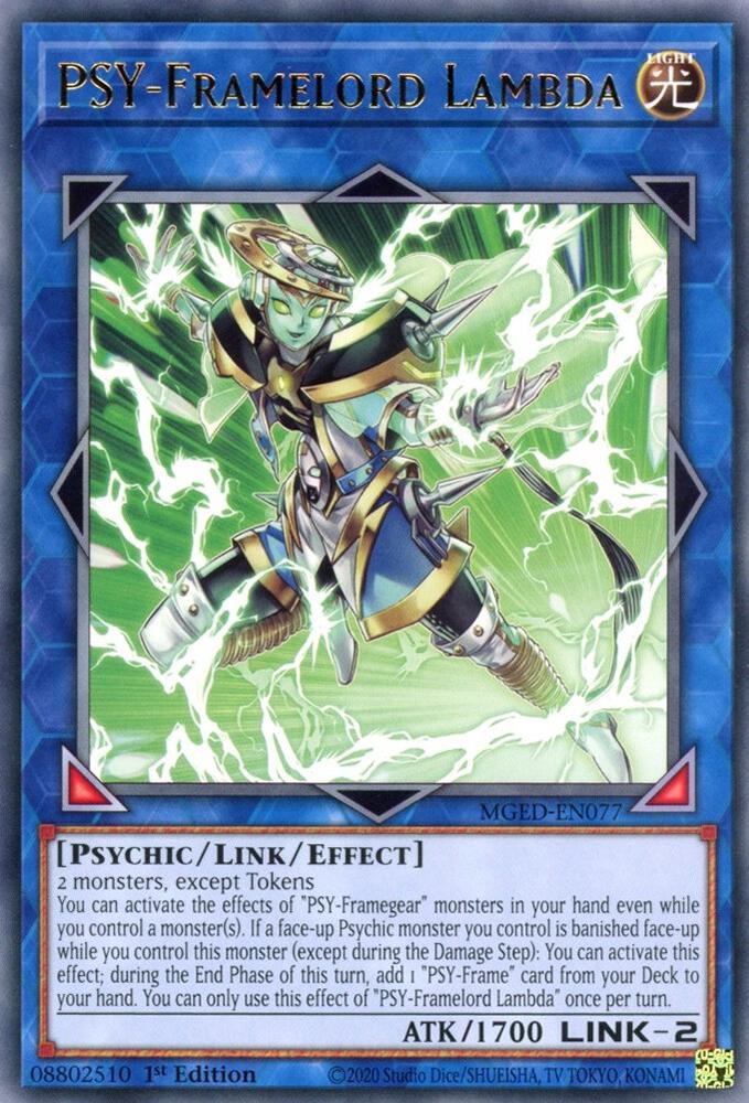PSY-Framelord Lambda MGED-EN077 card from Maximum Gold: El Dorado