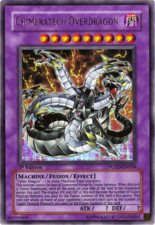 Chimeratech Overdragon POTD-EN034 card from Power of the Duelist