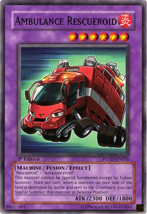 Ambulance Rescueroid POTD-EN035 card from Power of the Duelist