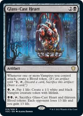 Glass-Cast Heart 18 card from Commander: Innistrad: Crimson Vow
