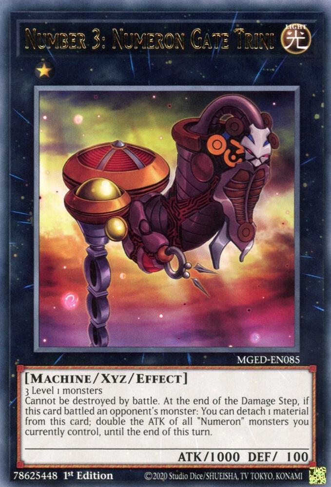 Number 3: Numeron Gate Trini MGED-EN085 card from Maximum Gold: El Dorado