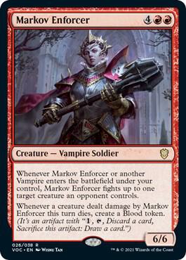 Markov Enforcer 26 card from Commander: Innistrad: Crimson Vow