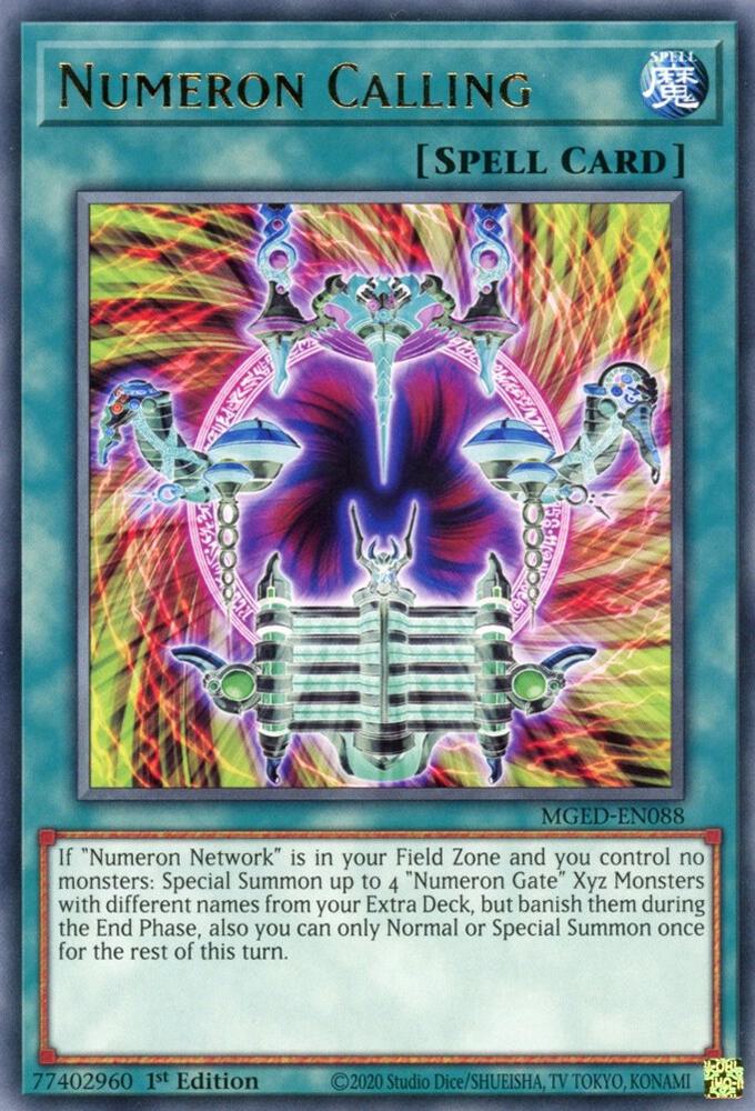 Numeron Calling MGED-EN088 card from Maximum Gold: El Dorado