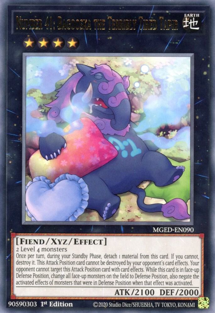 Number 41: Bagooska the Terribly Tired Tapir MGED-EN090 card from Maximum Gold: El Dorado