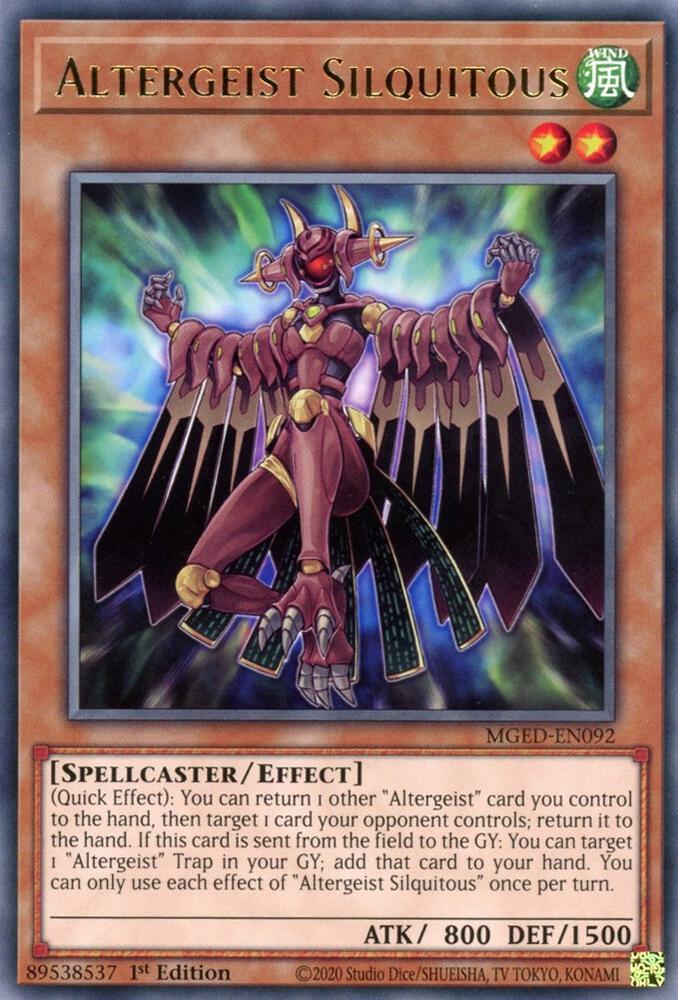 Altergeist Silquitous MGED-EN092 card from Maximum Gold: El Dorado