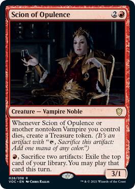 Scion of Opulence 28 card from Commander: Innistrad: Crimson Vow