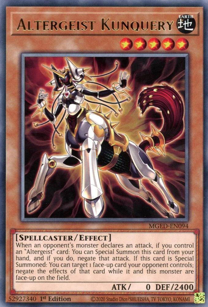 Altergeist Kunquery MGED-EN094 card from Maximum Gold: El Dorado