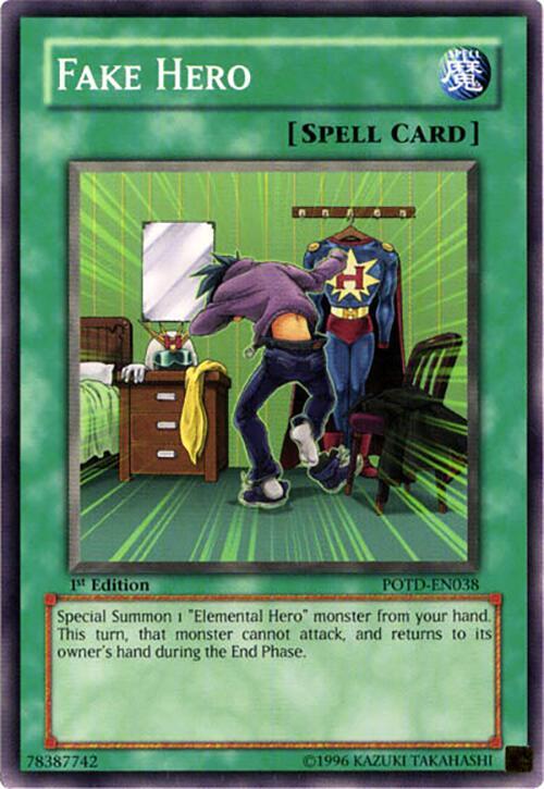 Fake Hero POTD-EN038 card from Power of the Duelist