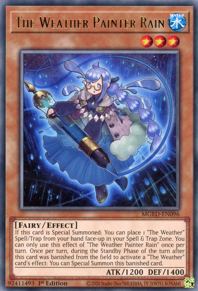 The Weather Painter Rain MGED-EN096 card from Maximum Gold: El Dorado
