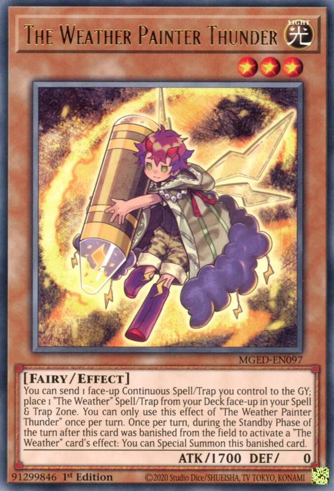 The Weather Painter Thunder MGED-EN097 card from Maximum Gold: El Dorado