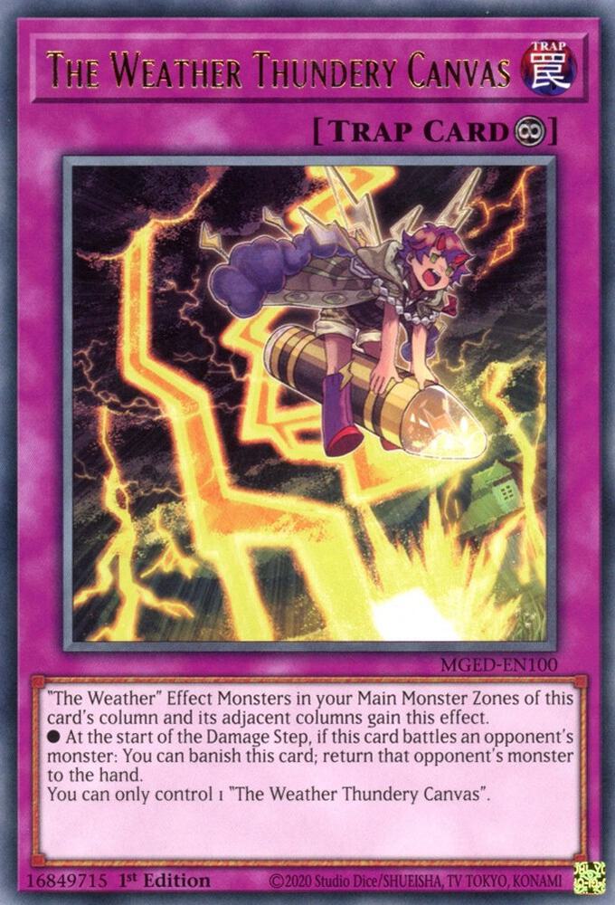 The Weather Thundery Canvas MGED-EN100 card from Maximum Gold: El Dorado