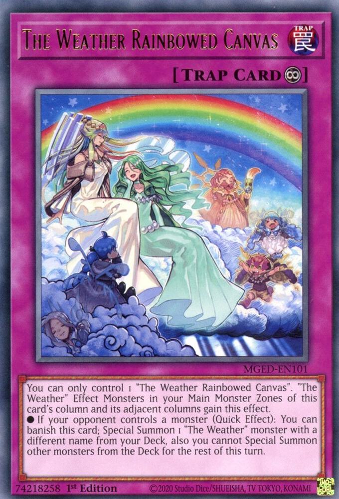 The Weather Rainbowed Canvas MGED-EN101 card from Maximum Gold: El Dorado