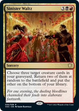 Sinister Waltz 30 card from Commander: Innistrad: Crimson Vow