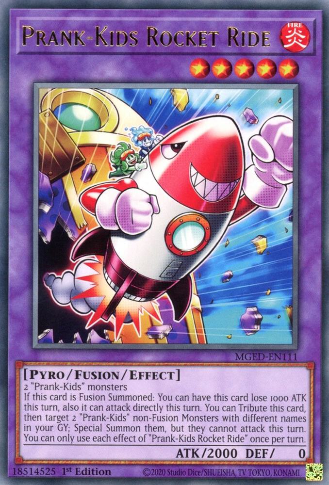 Prank-Kids Rocket Ride MGED-EN111 card from Maximum Gold: El Dorado