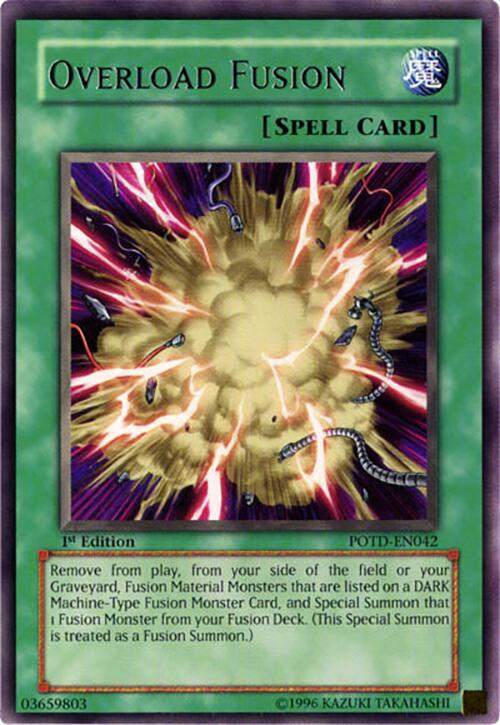 Overload Fusion POTD-EN042 card from Power of the Duelist