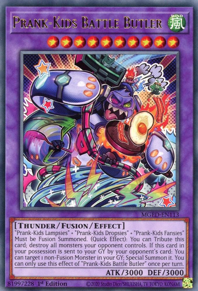 Prank-Kids Battle Butler MGED-EN113 card from Maximum Gold: El Dorado