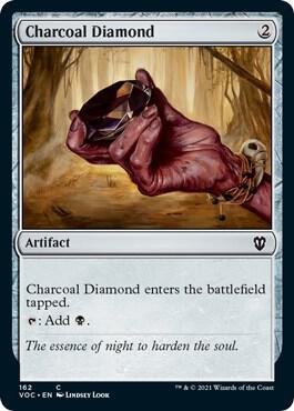 Charcoal Diamond 162 card from Commander: Innistrad: Crimson Vow