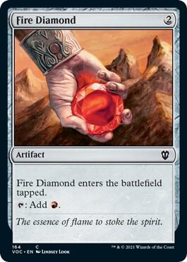 Fire Diamond 164 card from Commander: Innistrad: Crimson Vow