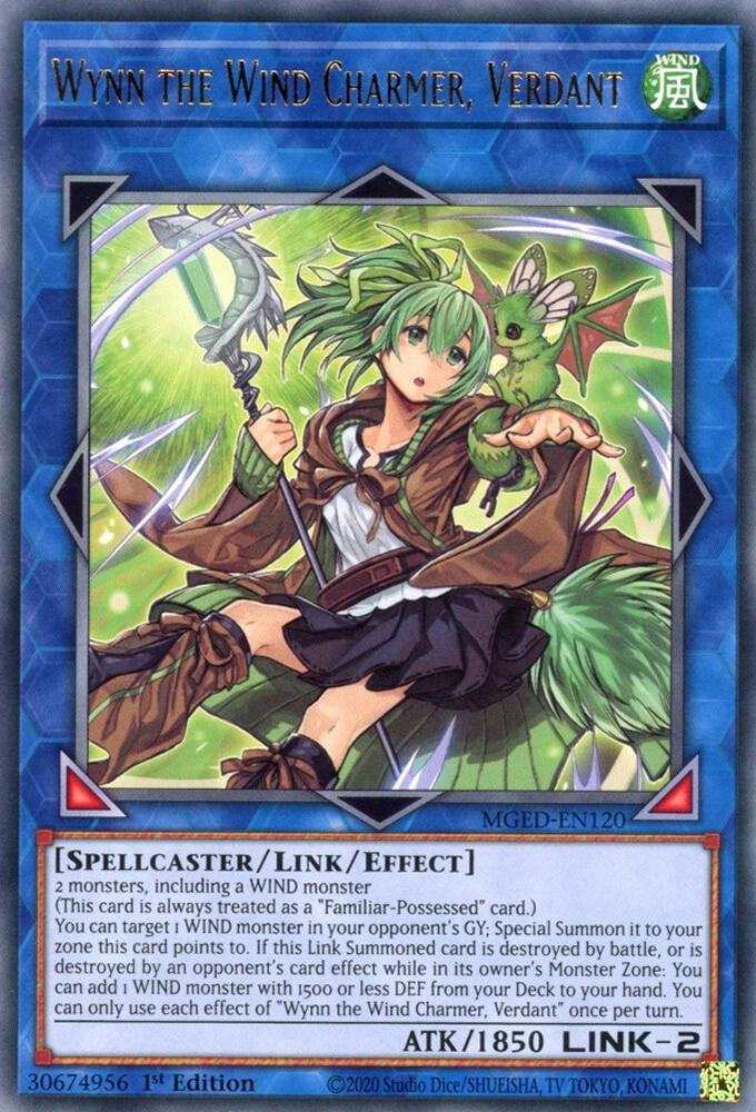 Wynn the Wind Charmer, Verdant MGED-EN120 card from Maximum Gold: El Dorado
