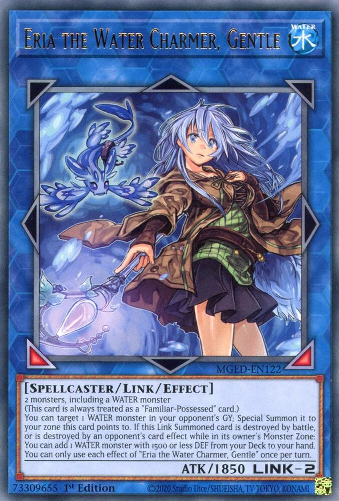 Eria the Water Charmer, Gentle MGED-EN122 card from Maximum Gold: El Dorado