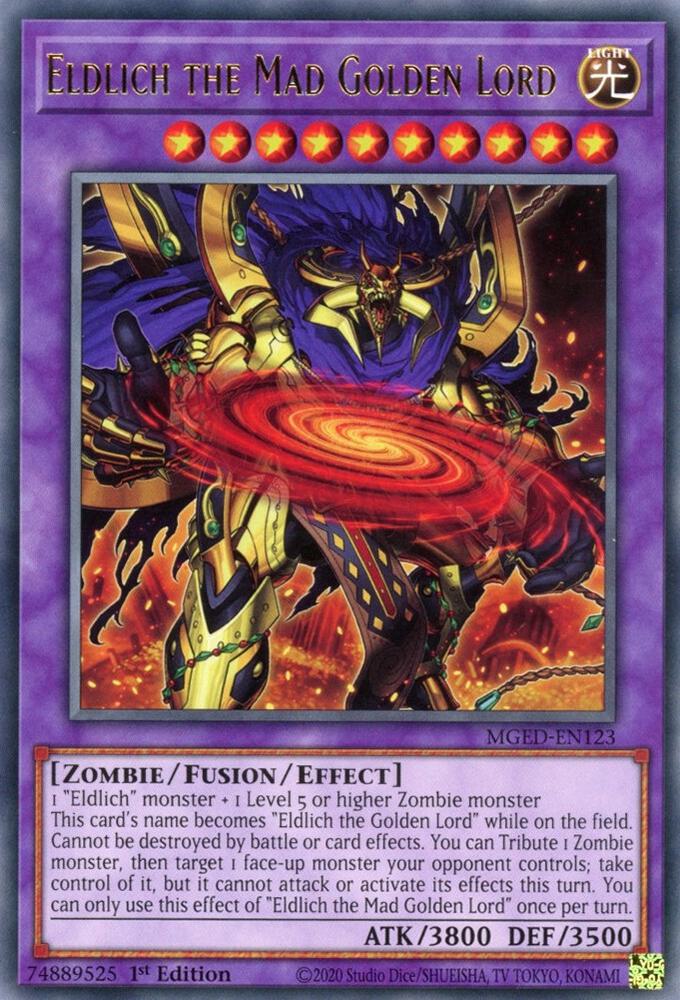 Eldlich the Mad Golden Lord MGED-EN123 card from Maximum Gold: El Dorado