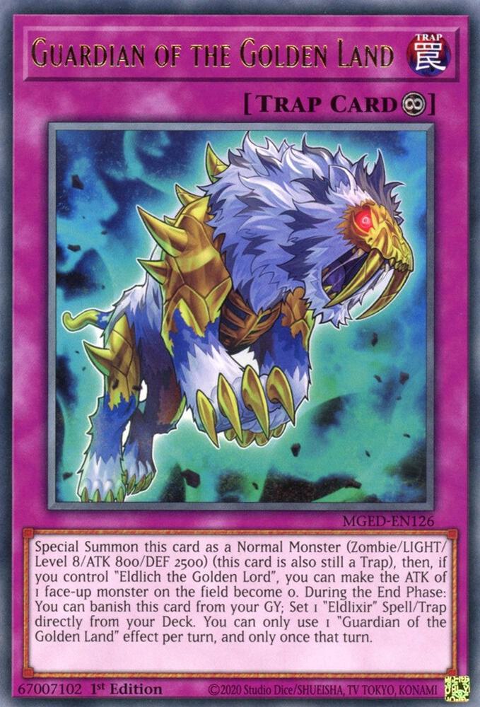 Guardian of the Golden Land MGED-EN126 card from Maximum Gold: El Dorado