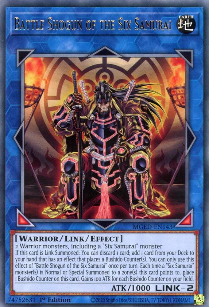 Battle Shogun of the Six Samurai MGED-EN143 card from Maximum Gold: El Dorado