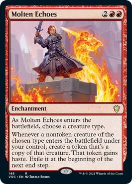 Molten Echoes 148 card from Commander: Innistrad: Crimson Vow