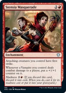 Stensia Masquerade 150 card from Commander: Innistrad: Crimson Vow