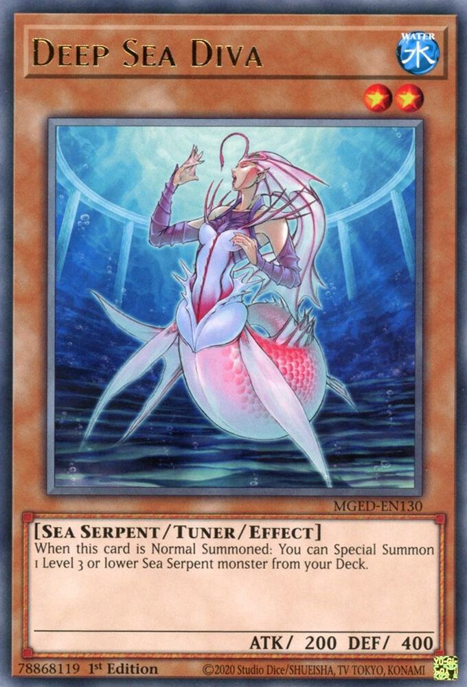 Deep Sea Diva MGED-EN130 card from Maximum Gold: El Dorado