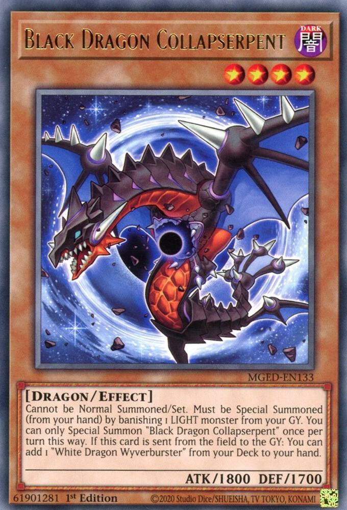 Black Dragon Collapserpent MGED-EN133 card from Maximum Gold: El Dorado