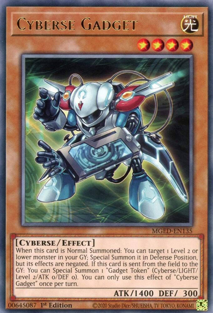 Cyberse Gadget MGED-EN135 card from Maximum Gold: El Dorado