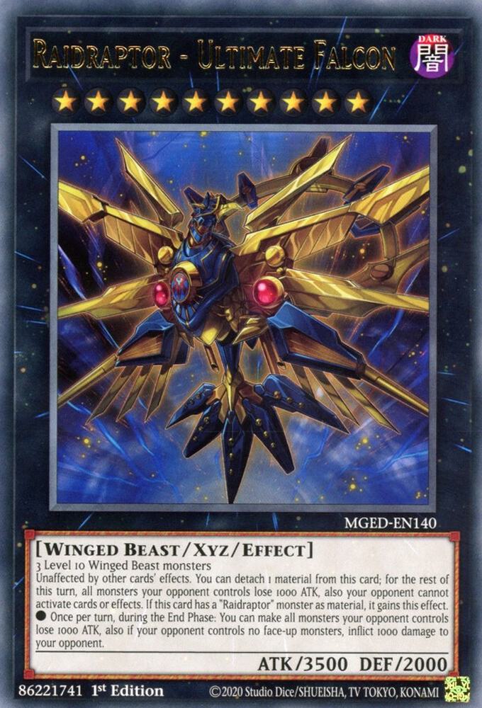 Raidraptor - Ultimate Falcon MGED-EN140 card from Maximum Gold: El Dorado
