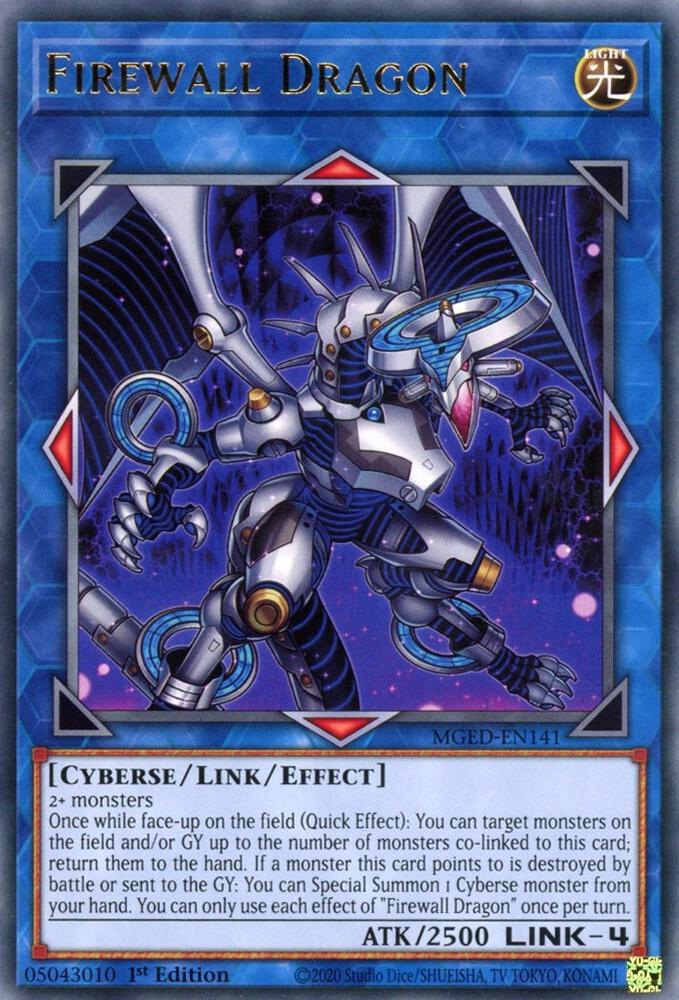 Firewall Dragon (Purple Alternate Art) MGED-EN141 card from Maximum Gold: El Dorado