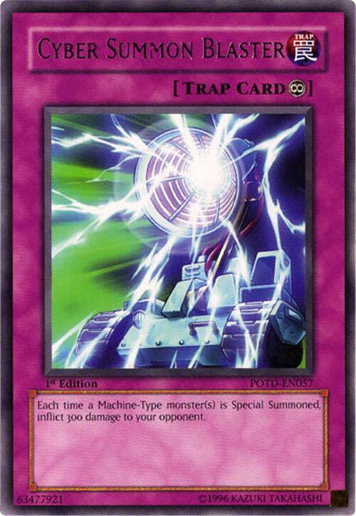 Cyber Summon Blaster POTD-EN057 card from Power of the Duelist