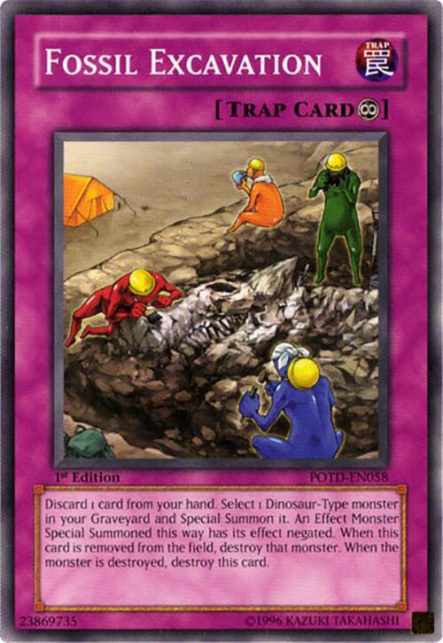 Fossil Excavation POTD-EN058 card from Power of the Duelist