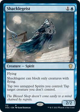 Shacklegeist 112 card from Commander: Innistrad: Crimson Vow