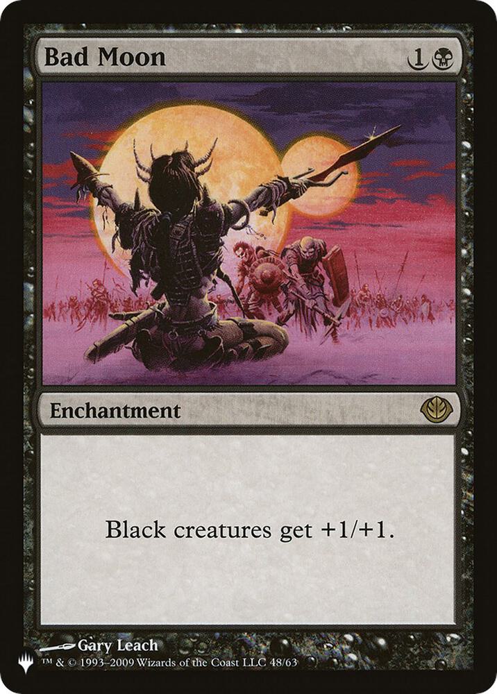 Bad Moon (DDD) 48/63 card from The List Reprints