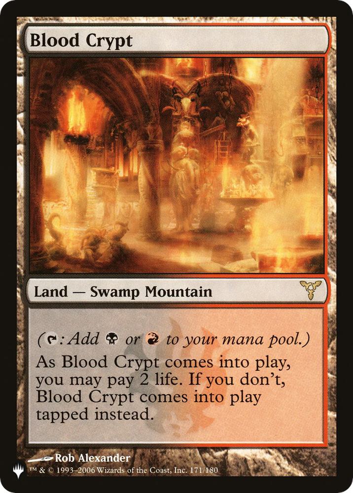 Blood Crypt 171/180 card from The List Reprints