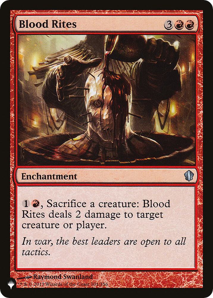 Blood Rites 101/356 card from The List Reprints