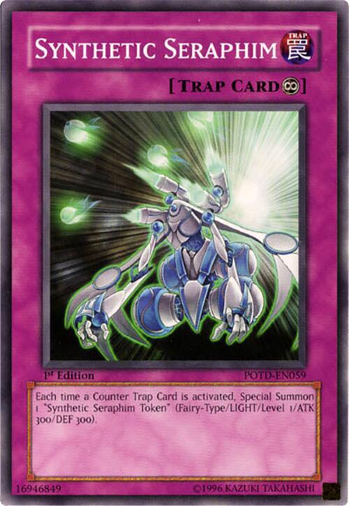 Synthetic Seraphim POTD-EN059 card from Power of the Duelist
