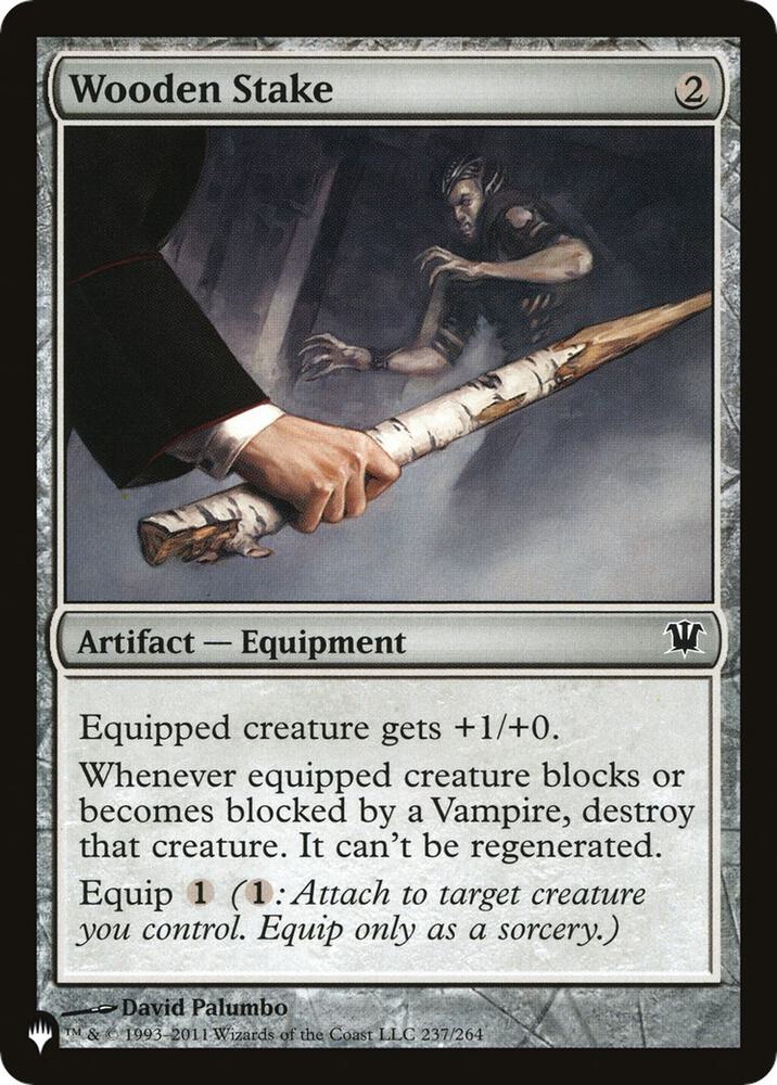 Wooden Stake 237/264 card from The List Reprints