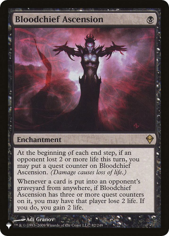 Bloodchief Ascension 82/249 card from The List Reprints