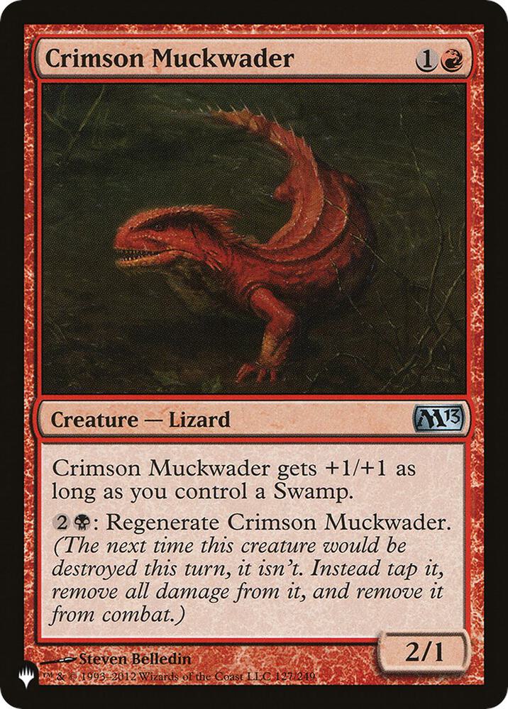 Crimson Muckwader 127/249 card from The List Reprints