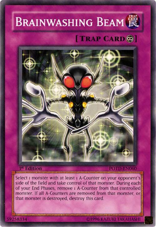 Brainwashing Beam POTD-EN060 card from Power of the Duelist