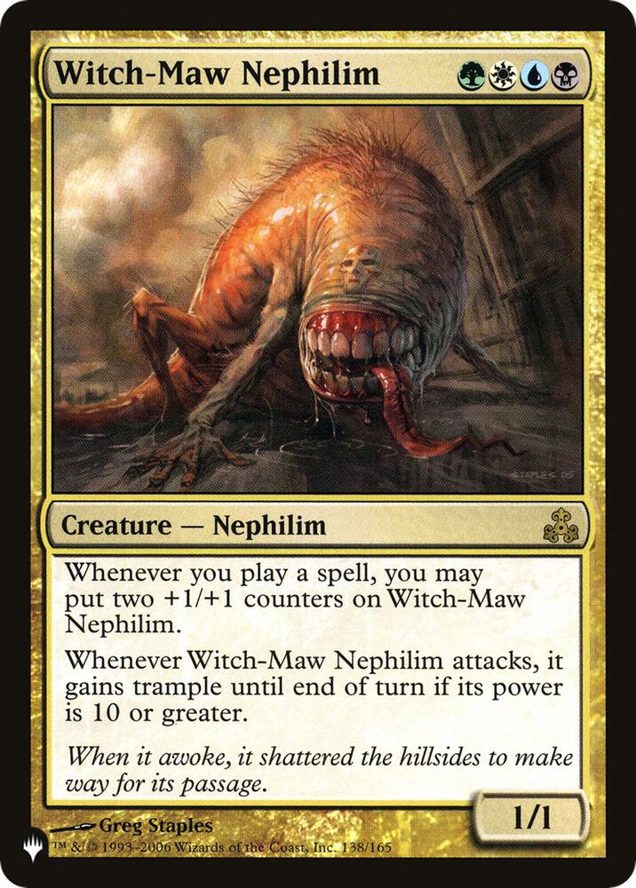 Witch-Maw Nephilim 138/165 card from The List Reprints