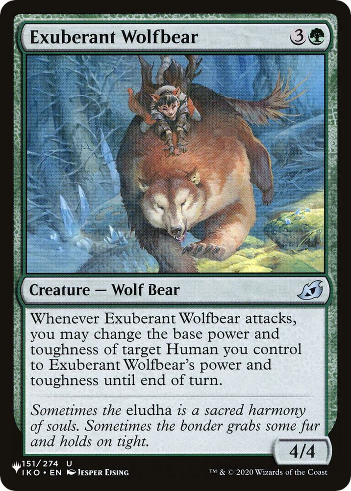 Exuberant Wolfbear 151/274 card from The List Reprints